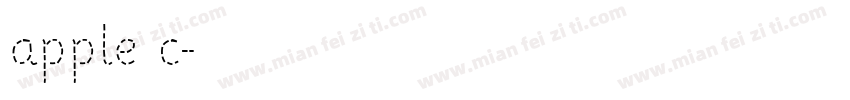 apple c字体转换